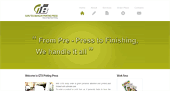 Desktop Screenshot of gtbprintingpress.com